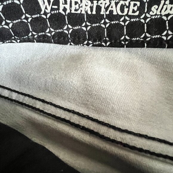 Talbots W-Heritage Women's 20W Slim Ankle Black and White Pants - Picture 4 of 7